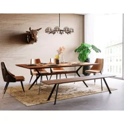 Tische-KARE Design Tisch Downtown Walnuss 220X100Cm