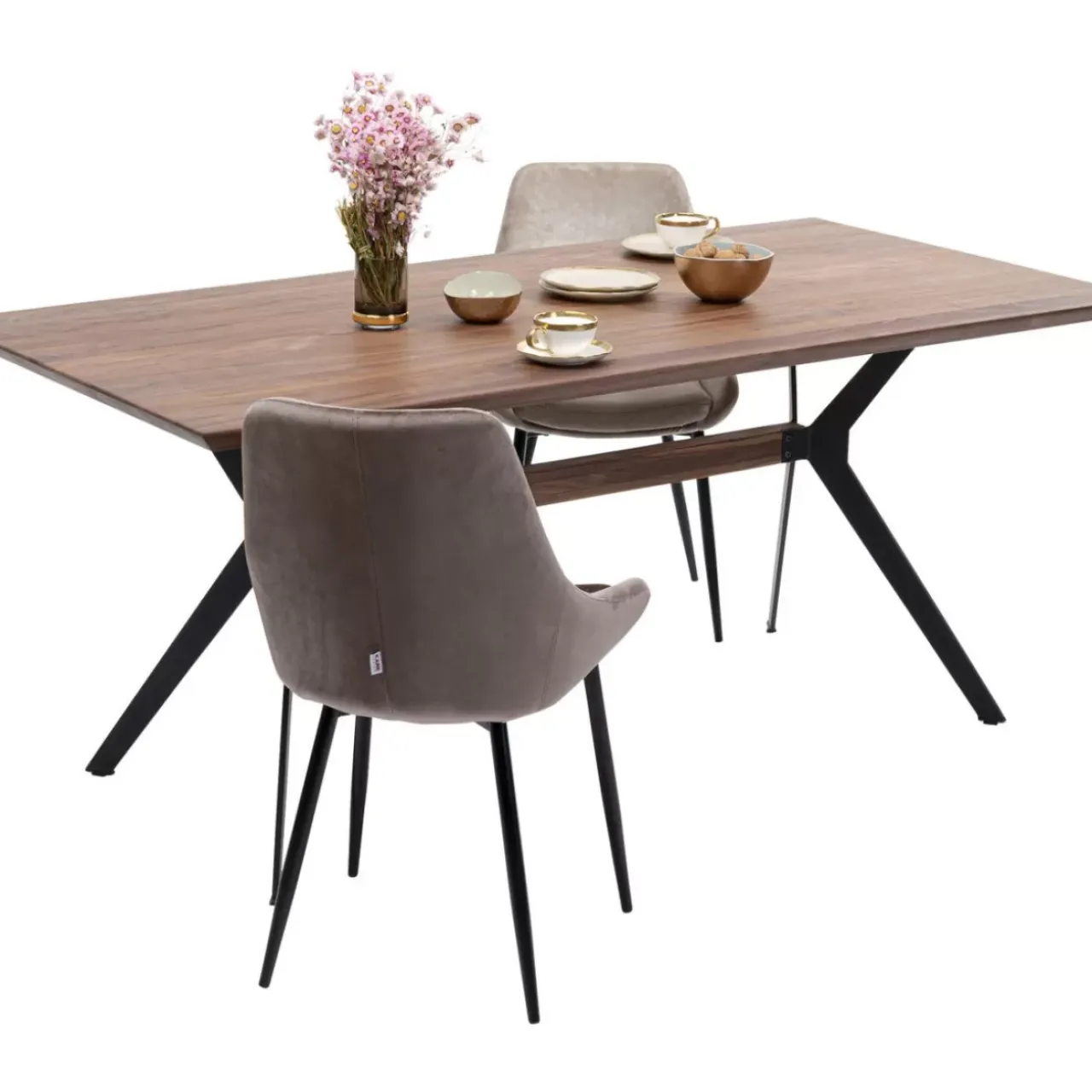 Tische-KARE Design Tisch Downtown Walnuss 220X100Cm