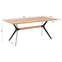 Tische-KARE Design Tisch Downtown 180X90Cm