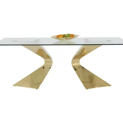 Tische-KARE Design Tisch Gloria Gold 200X100Cm