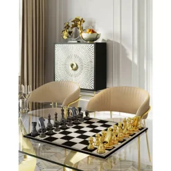 Tische-KARE Design Tisch Gloria Gold 200X100Cm
