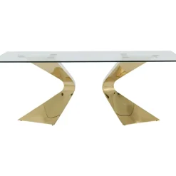 Tische-KARE Design Tisch Gloria Gold 200X100Cm