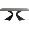 Outdoormöbel-KARE Design Tisch Gloria Outdoor Keramik Schwarz 180X90Cm