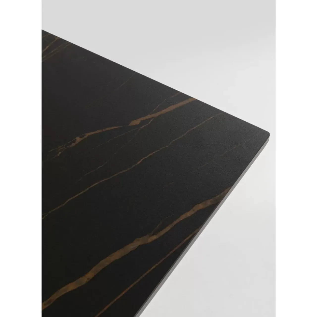 Outdoormöbel-KARE Design Tisch Gloria Outdoor Keramik Schwarz 180X90Cm