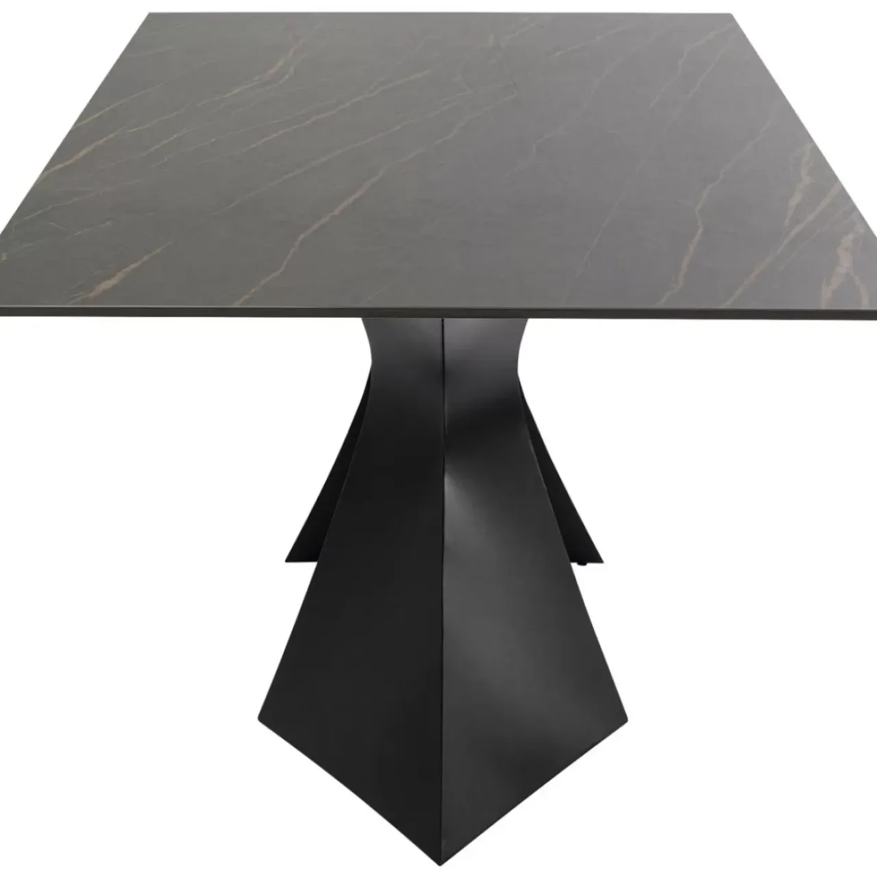 Outdoormöbel-KARE Design Tisch Gloria Outdoor Keramik Schwarz 180X90Cm