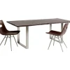 Tische-KARE Design Tisch Harmony Dunkel Chrom 160X80