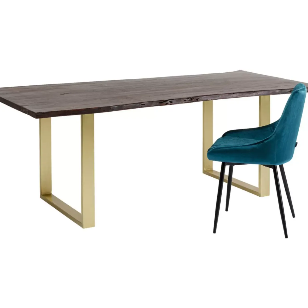 Tische-KARE Design Tisch Harmony Dunkel Messing 160X80
