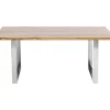Tische-KARE Design Tisch Jackie Eiche Chrom 160X80