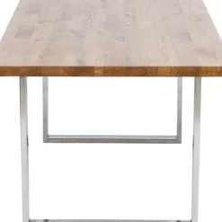 Tische-KARE Design Tisch Jackie Eiche Chrom 160X80