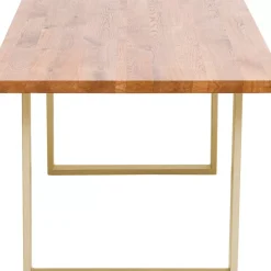 Tische-KARE Design Tisch Jackie Eiche Messing 160X80