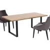 Tische-KARE Design Tisch Jackie Eiche Schwarz 180X90