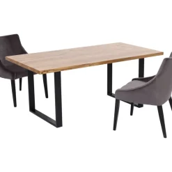 Tische-KARE Design Tisch Jackie Eiche Schwarz 180X90