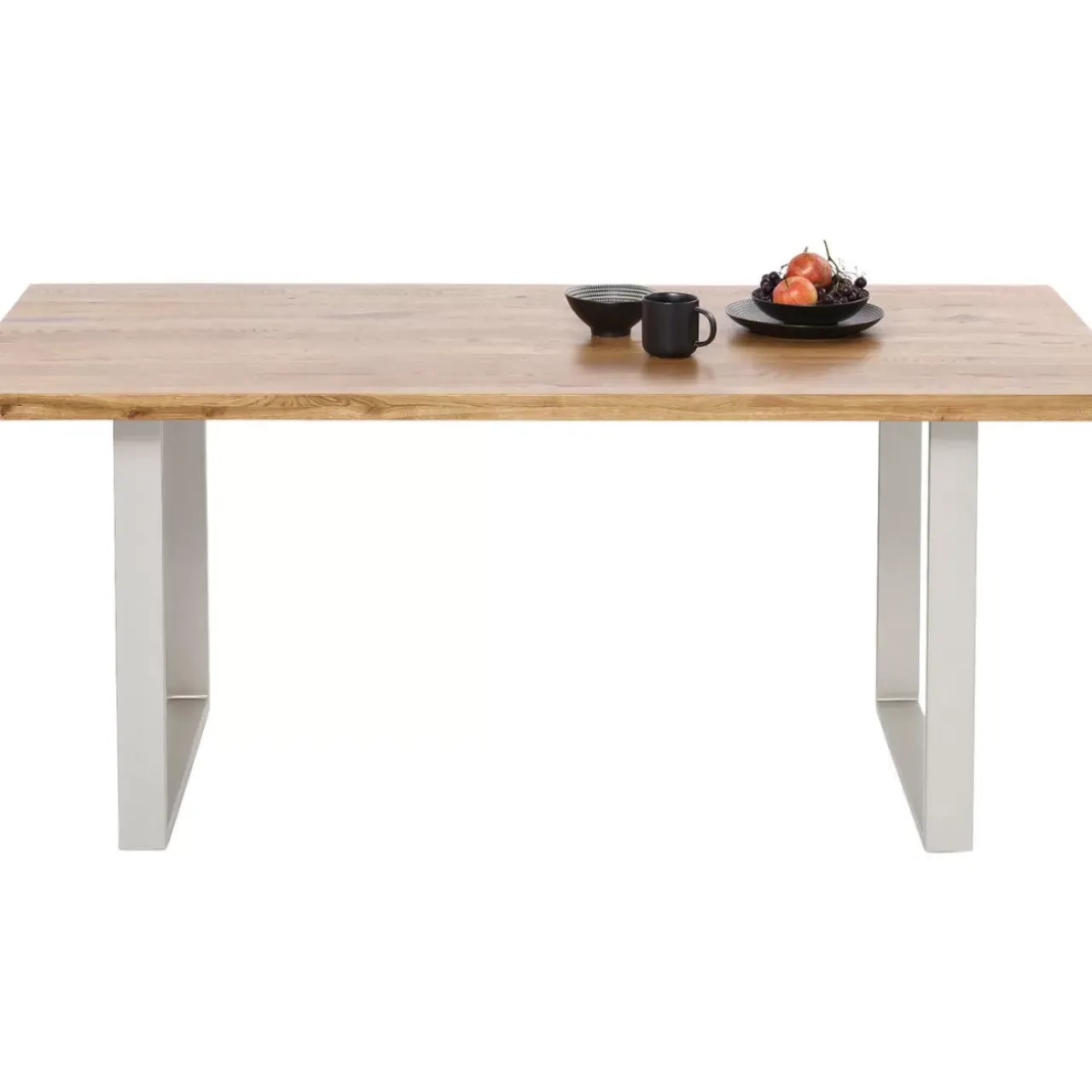 Tische-KARE Design Tisch Jackie Eiche Silber 160X80