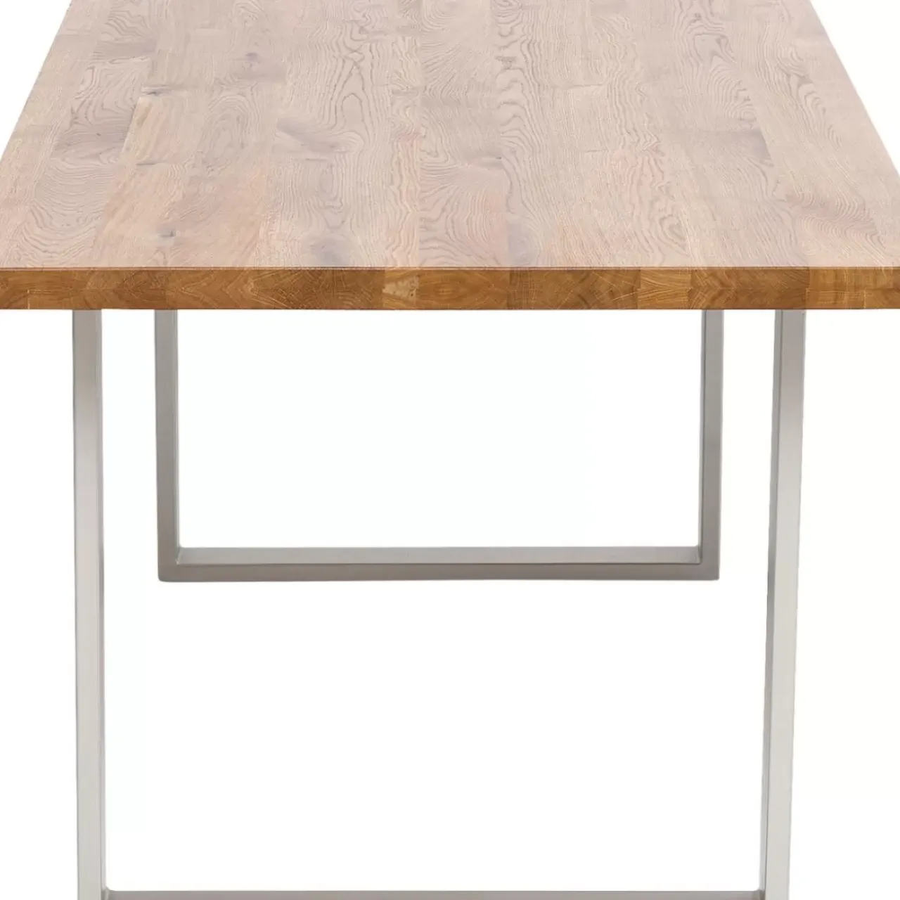 Tische-KARE Design Tisch Jackie Eiche Silber 160X80