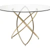 Tische-KARE Design Tisch Molekular Gold O120Cm