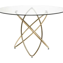 Tische-KARE Design Tisch Molekular Gold O120Cm