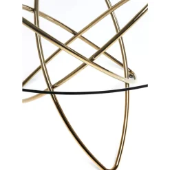 Tische-KARE Design Tisch Molekular Gold O120Cm