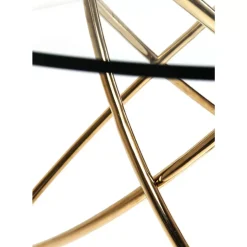 Tische-KARE Design Tisch Molekular Gold O120Cm