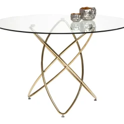 Tische-KARE Design Tisch Molekular Gold O120Cm