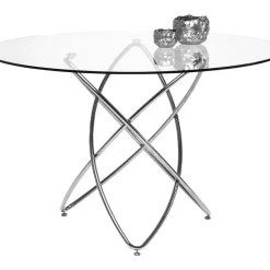 Tische-KARE Design Tisch Molekular Silber O120Cm