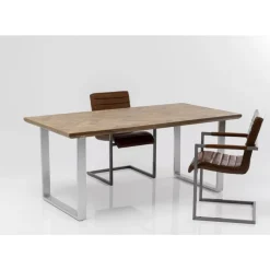 Tische-KARE Design Tisch Parquet Chrom 180X90