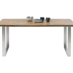 Tische-KARE Design Tisch Parquet Chrom 180X90
