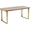 Tische-KARE Design Tisch Parquet Messing 180X90