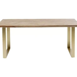 Tische-KARE Design Tisch Parquet Messing 180X90