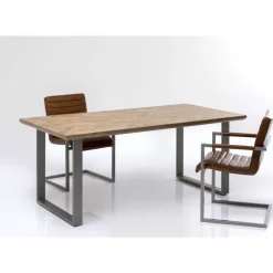 Tische-KARE Design Tisch Parquet Rohstahl 180X90Cm