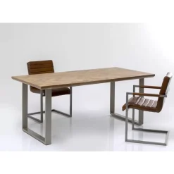 Tische-KARE Design Tisch Parquet Silber 180X90