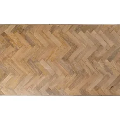 Tische-KARE Design Tisch Parquet Silber 180X90