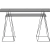 Tische-KARE Design Tisch Polar Schwarz 8Mm Esg 135X65Cm