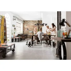 Tische-KARE Design Tisch Railway Unikat 210X100Cm