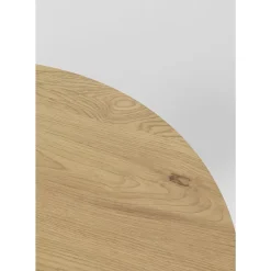 Tische-KARE Design Tisch Schickeria Eichenoptik Weis O80Cm