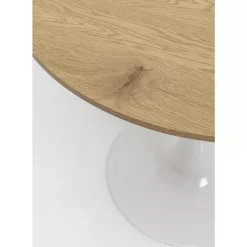 Tische-KARE Design Tisch Schickeria Eichenoptik Weis O80Cm