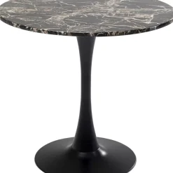 Tische-KARE Design Tisch Schickeria Marmor Schwarz O80Cm