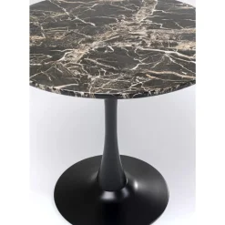 Tische-KARE Design Tisch Schickeria Marmor Schwarz O80Cm