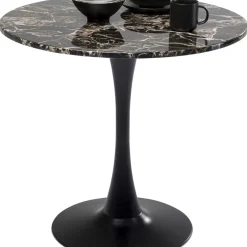 Tische-KARE Design Tisch Schickeria Marmor Schwarz O80Cm