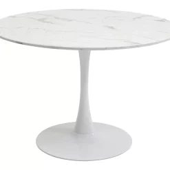 Tische-KARE Design Tisch Schickeria Marmor Weis O110Cm