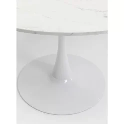 Tische-KARE Design Tisch Schickeria Marmor Weis O110Cm