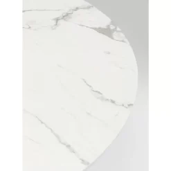Tische-KARE Design Tisch Schickeria Marmor Weis O110Cm