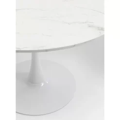 Tische-KARE Design Tisch Schickeria Marmor Weis O110Cm