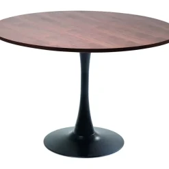 Tische-KARE Design Tisch Schickeria Walnuss Schwarz O110Cm