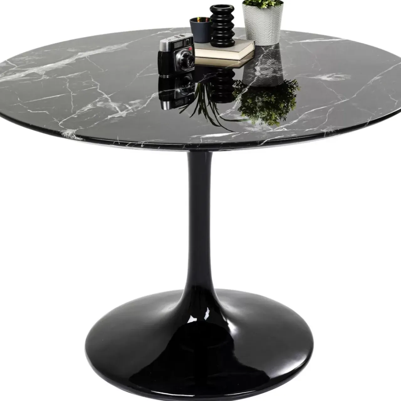 Tische-KARE Design Tisch Solo Marble Schwarz O110