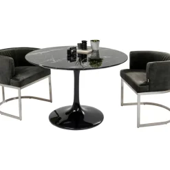 Tische-KARE Design Tisch Solo Marble Schwarz O110