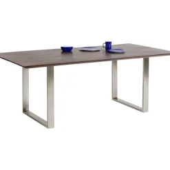 Tische-KARE Design Tisch Symphony Dunkel Chrom 200X100