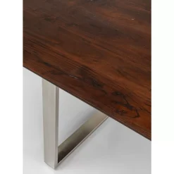 Tische-KARE Design Tisch Symphony Dunkel Chrom 200X100