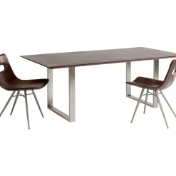 Tische-KARE Design Tisch Symphony Dunkel Chrom 160X80
