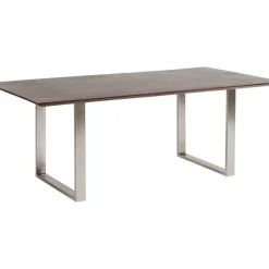 Tische-KARE Design Tisch Symphony Dunkel Chrom 180X90