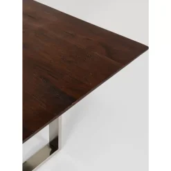 Tische-KARE Design Tisch Symphony Dunkel Chrom 180X90
